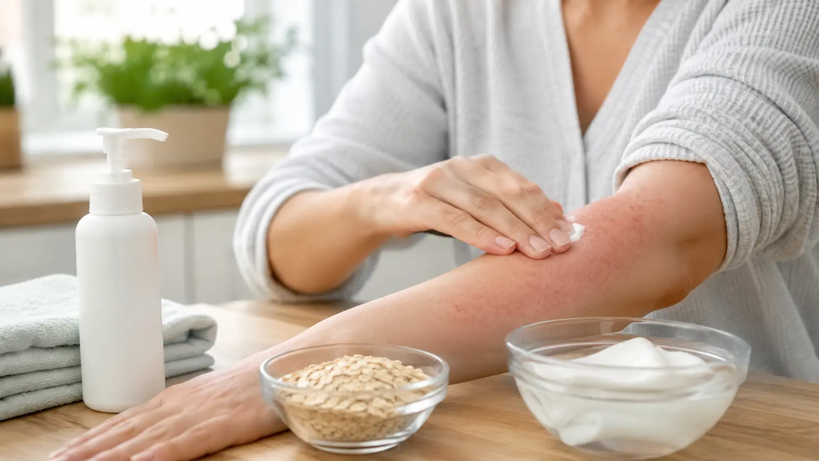 Forearm Soothing Care with Oatmeal and Cream