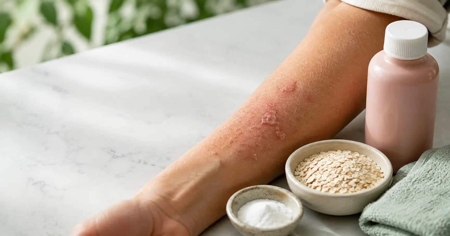 Oatmeal Skin Relief Still Life