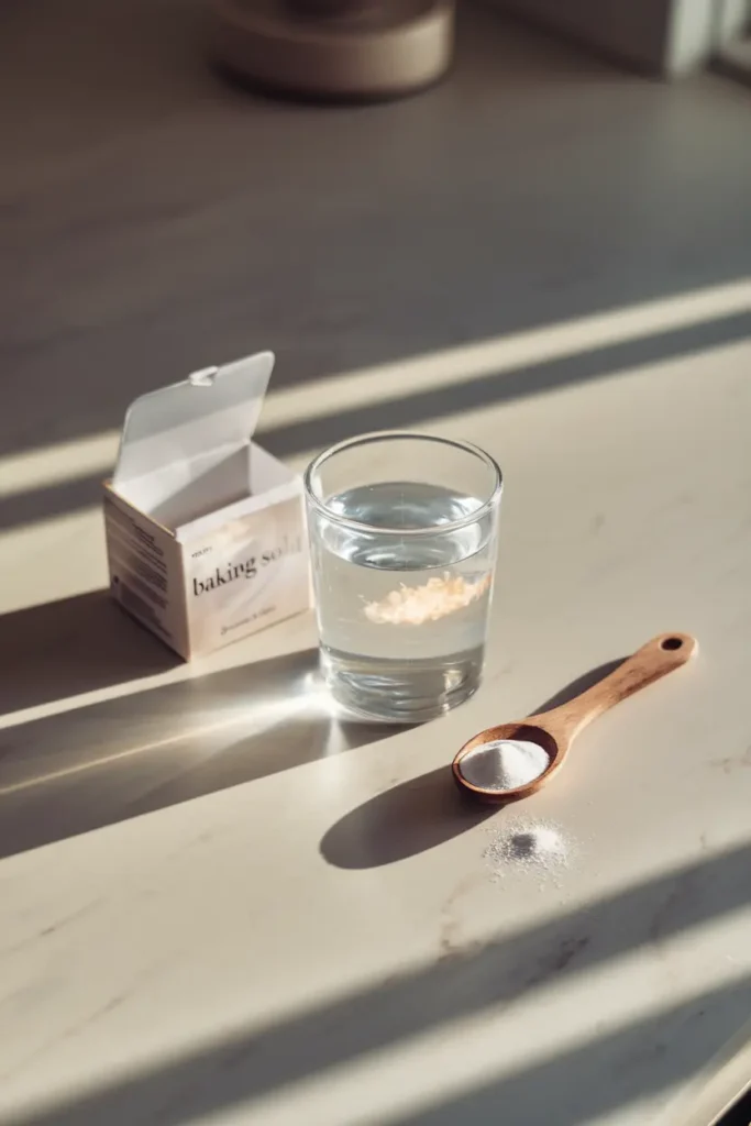 baking soda water heartburn relief