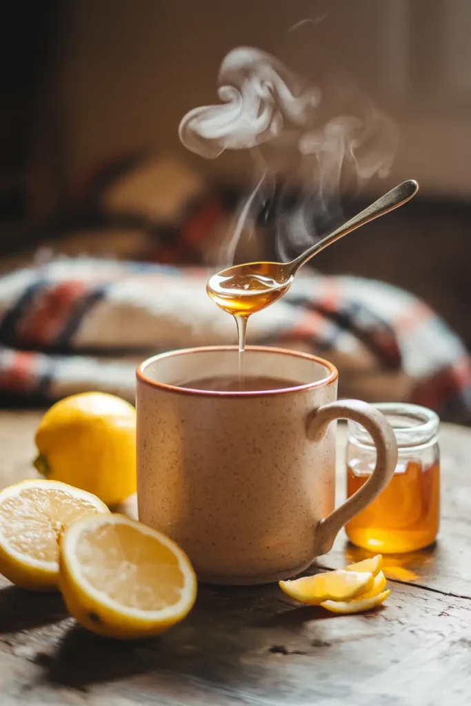 honey lemon water cold remedy